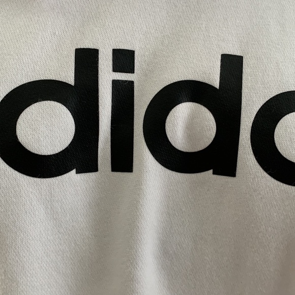 Adidas White Hooded Sweatshirt - Picture 3 of 14